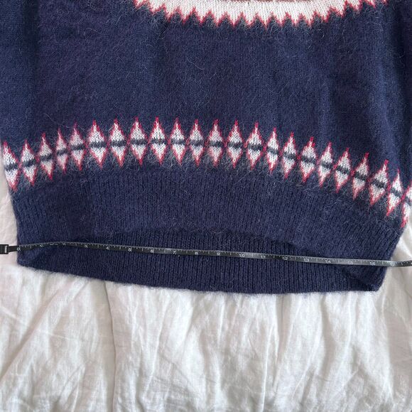 Doen Harvest Fair Isle Mohair Merino Wool Blend Sweater - Picture 8 of 12